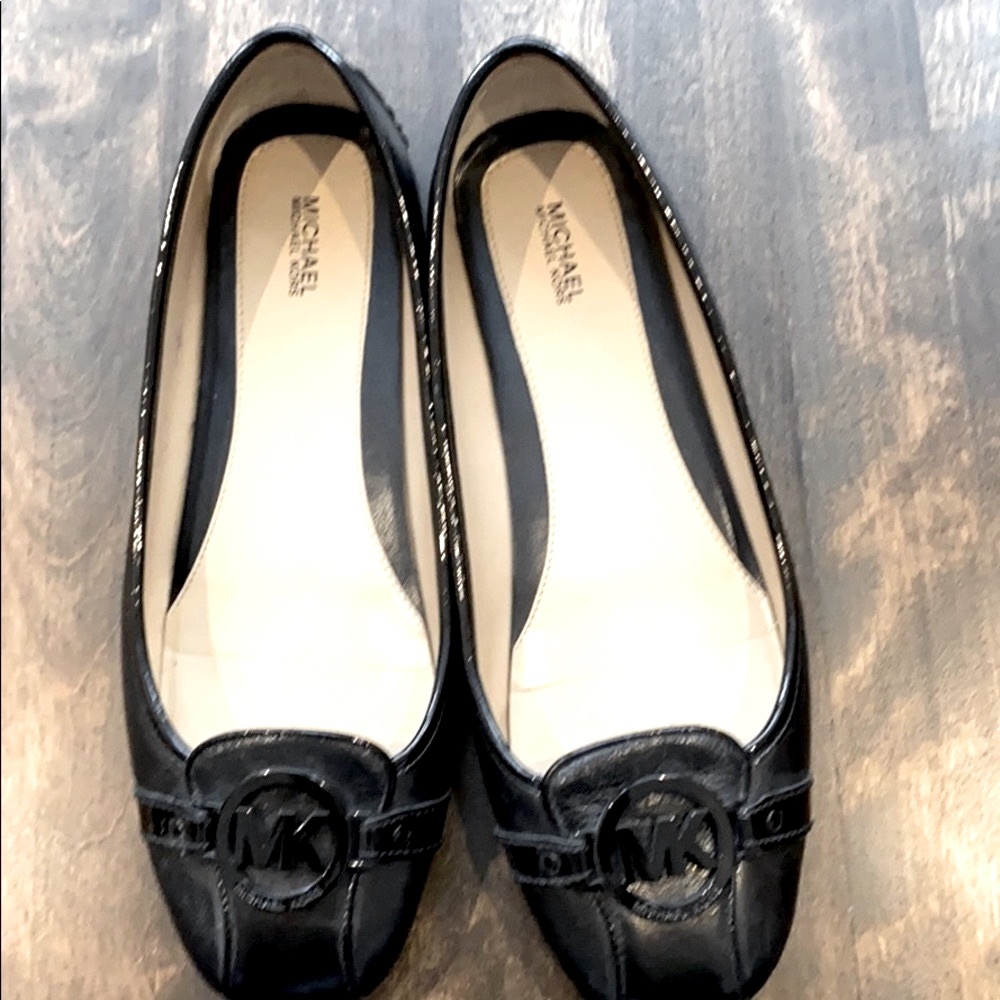 Michael Kors  Fulton Moc black leather flat